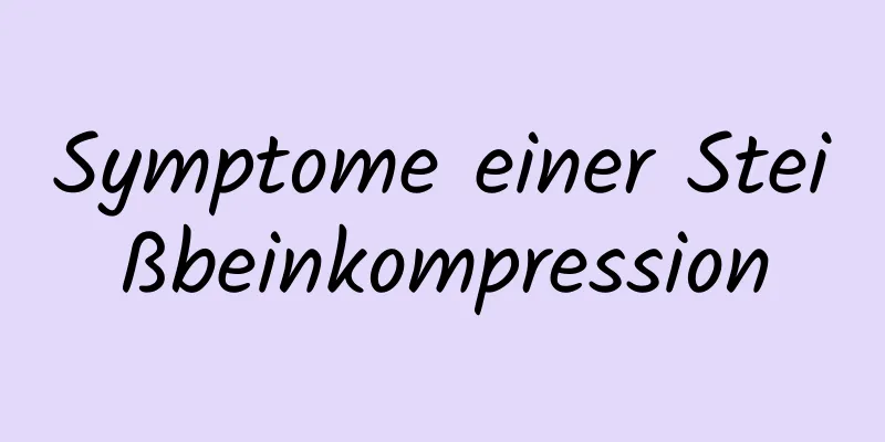 Symptome einer Steißbeinkompression