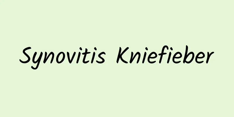 Synovitis Kniefieber