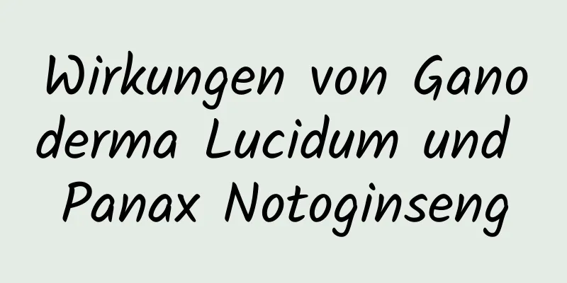 Wirkungen von Ganoderma Lucidum und Panax Notoginseng