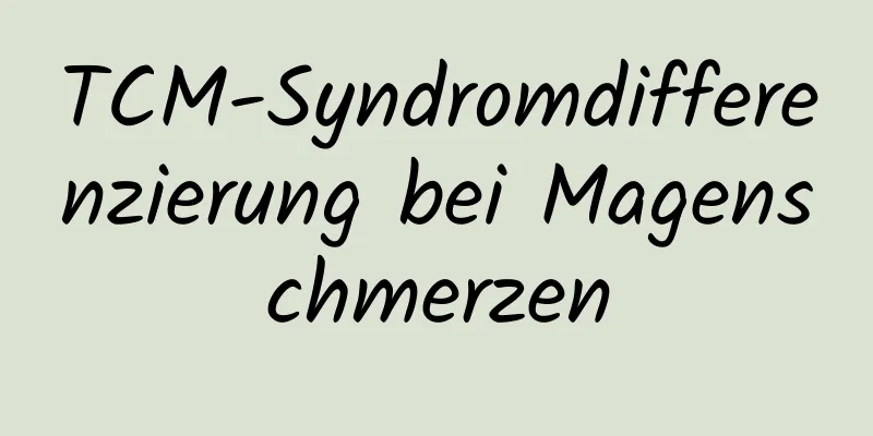 TCM-Syndromdifferenzierung bei Magenschmerzen