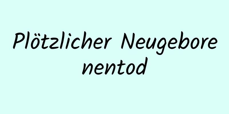 Plötzlicher Neugeborenentod