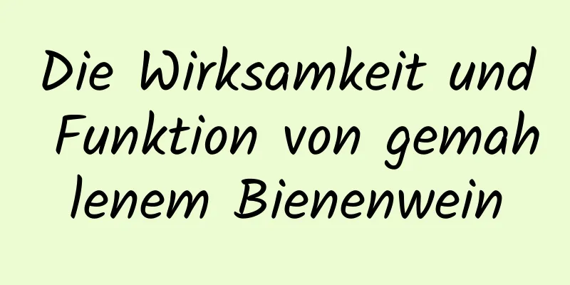 Die Wirksamkeit und Funktion von gemahlenem Bienenwein