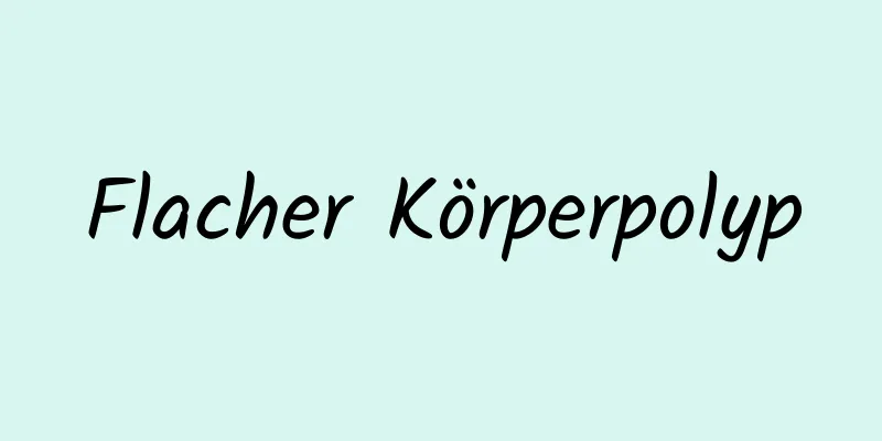 Flacher Körperpolyp