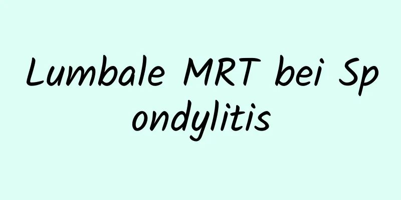 Lumbale MRT bei Spondylitis