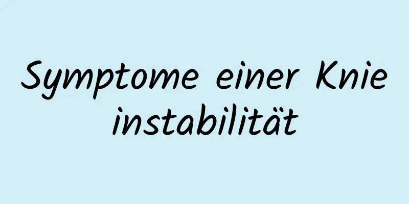 Symptome einer Knieinstabilität