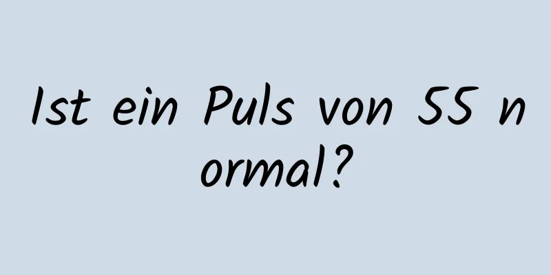 Ist ein Puls von 55 normal?