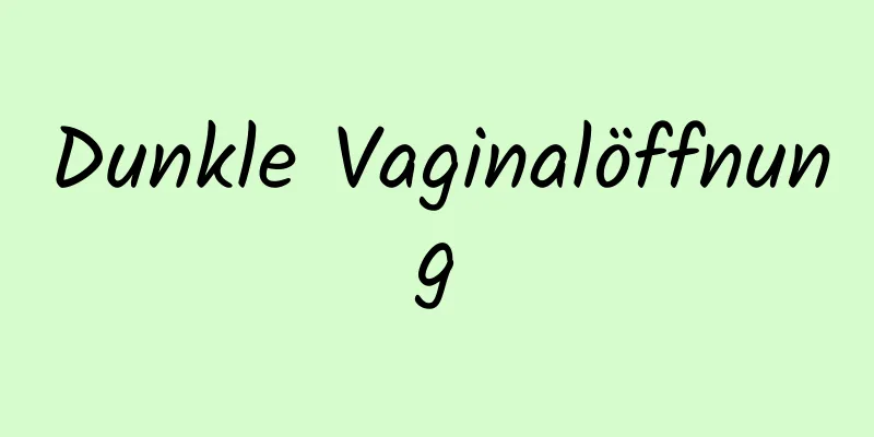 Dunkle Vaginalöffnung