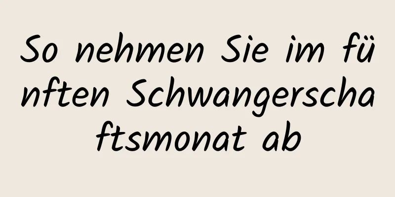 So nehmen Sie im fünften Schwangerschaftsmonat ab