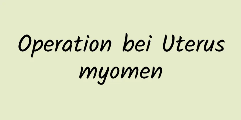 Operation bei Uterusmyomen