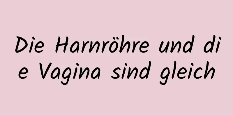 Die Harnröhre und die Vagina sind gleich