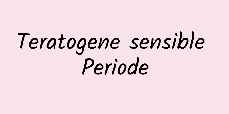 Teratogene sensible Periode