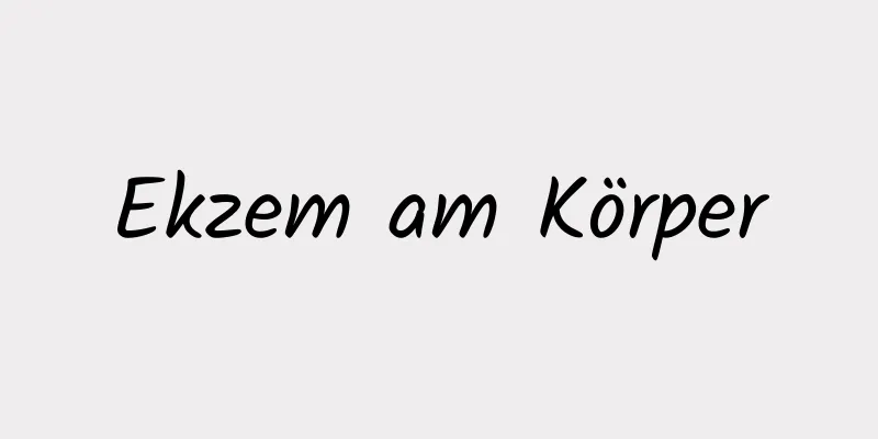 Ekzem am Körper