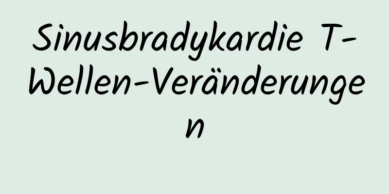 Sinusbradykardie T-Wellen-Veränderungen