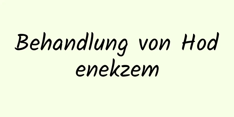 Behandlung von Hodenekzem