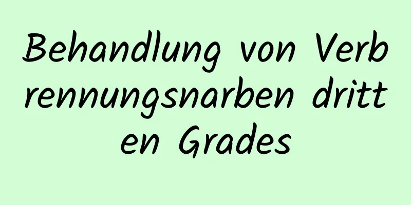 Behandlung von Verbrennungsnarben dritten Grades