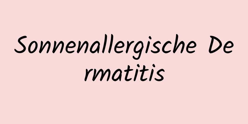 Sonnenallergische Dermatitis