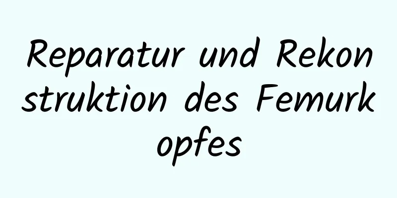 Reparatur und Rekonstruktion des Femurkopfes