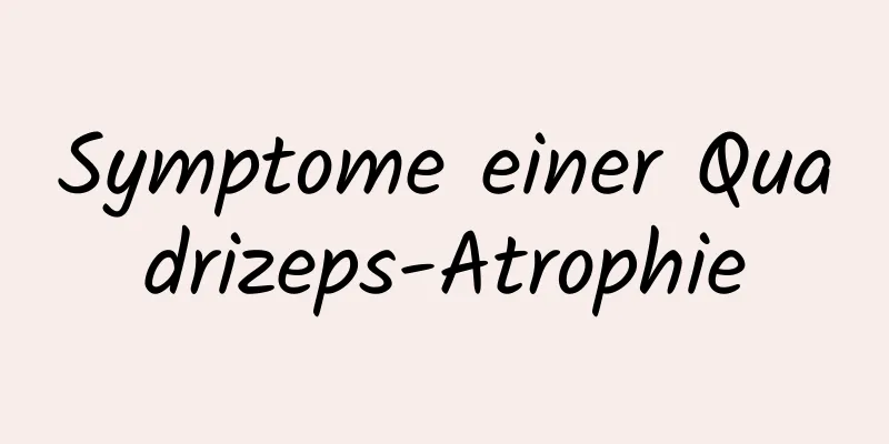 Symptome einer Quadrizeps-Atrophie