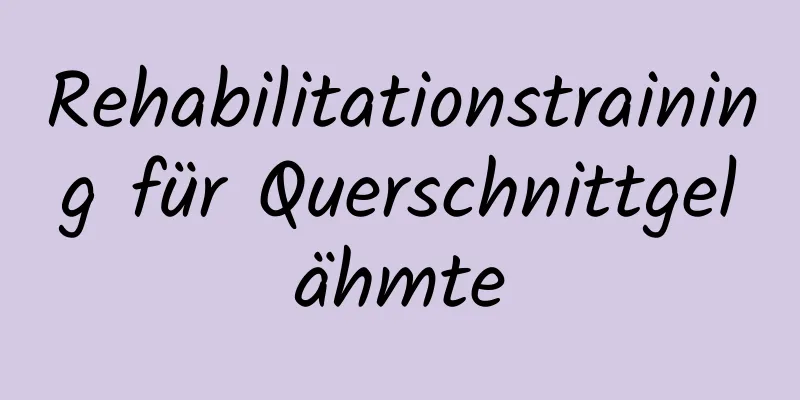 Rehabilitationstraining für Querschnittgelähmte