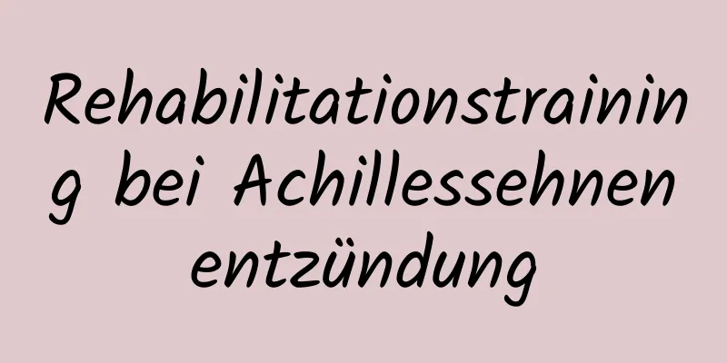 Rehabilitationstraining bei Achillessehnenentzündung