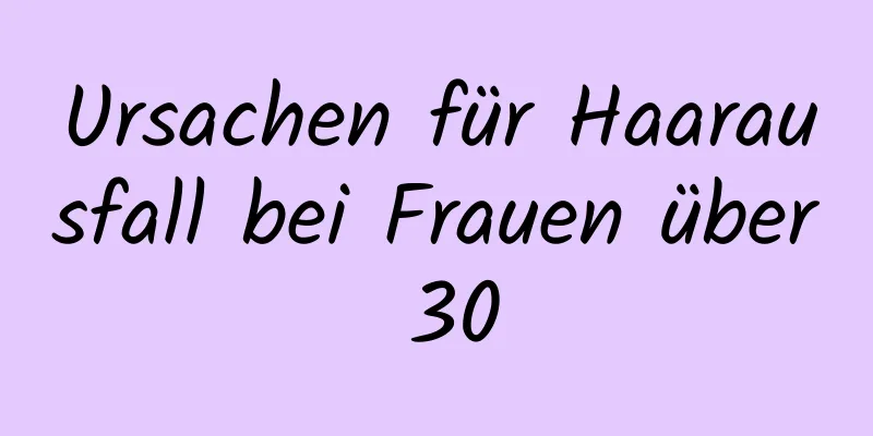 Ursachen für Haarausfall bei Frauen über 30