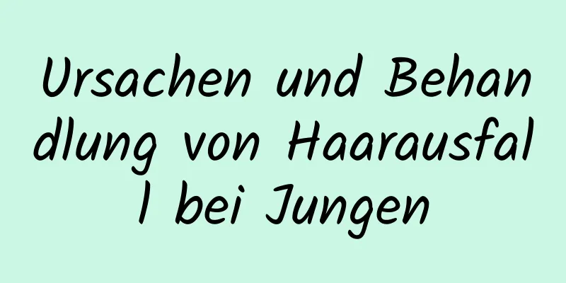 Ursachen und Behandlung von Haarausfall bei Jungen