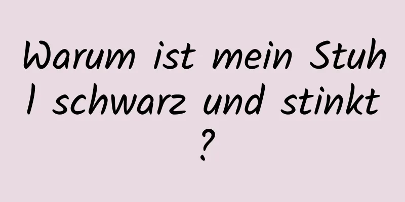 Warum ist mein Stuhl schwarz und stinkt?