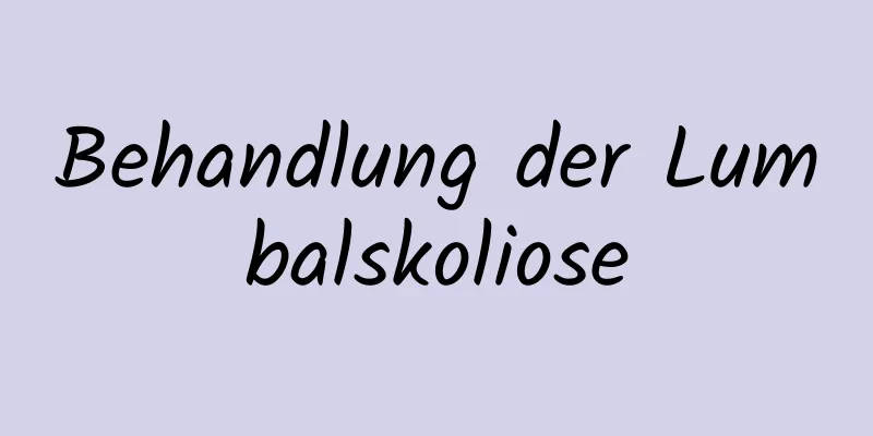 Behandlung der Lumbalskoliose