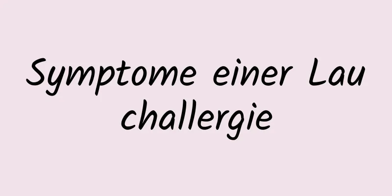 Symptome einer Lauchallergie