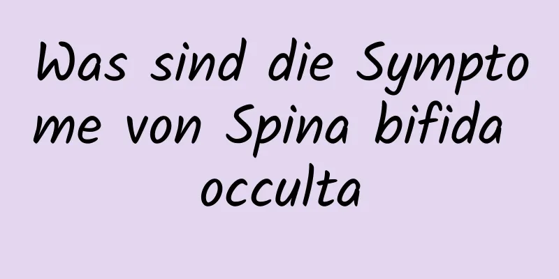 Was sind die Symptome von Spina bifida occulta