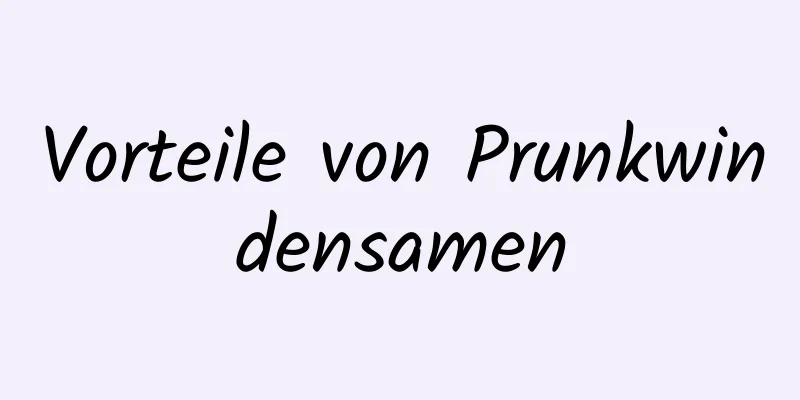 Vorteile von Prunkwindensamen