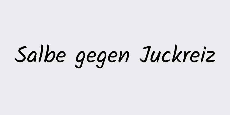 Salbe gegen Juckreiz