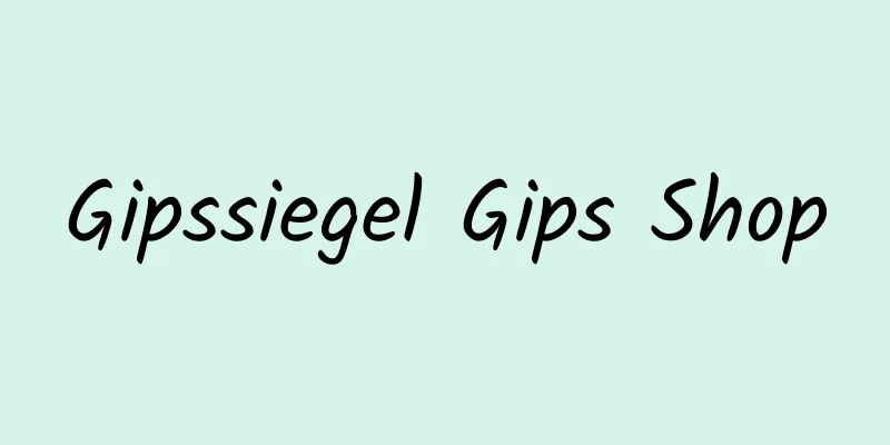 Gipssiegel Gips Shop