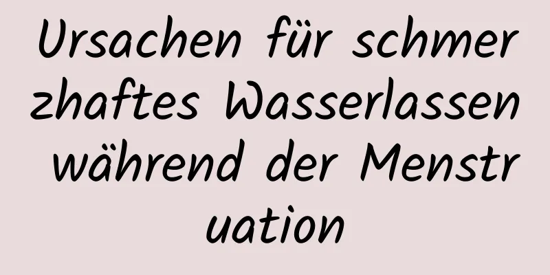 Ursachen für schmerzhaftes Wasserlassen während der Menstruation