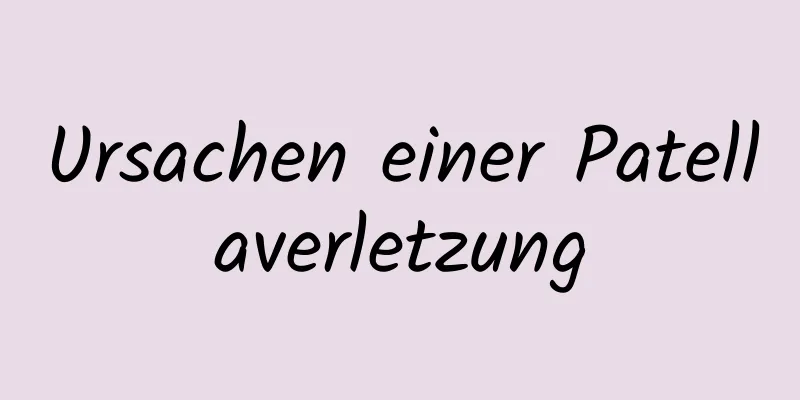 Ursachen einer Patellaverletzung