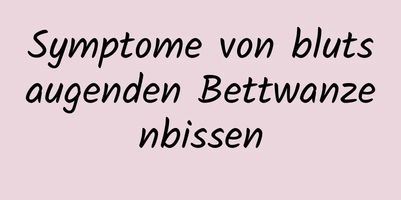 Symptome von blutsaugenden Bettwanzenbissen