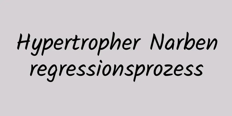 Hypertropher Narbenregressionsprozess