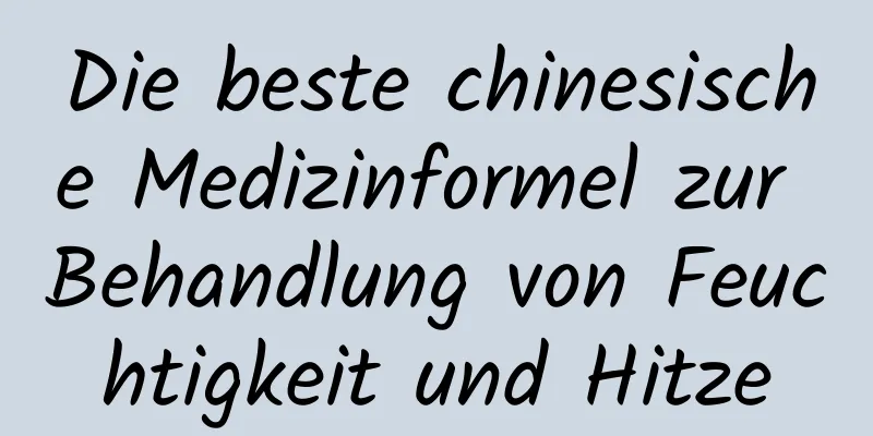 Die beste chinesische Medizinformel zur Behandlung von Feuchtigkeit und Hitze