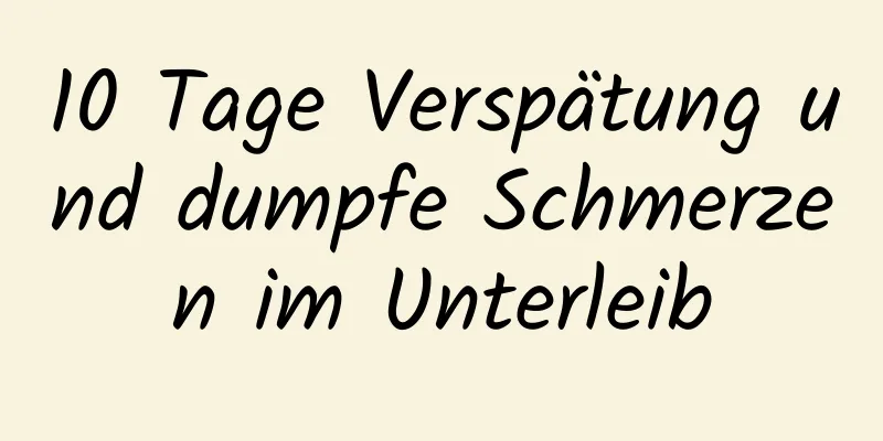 10 Tage Verspätung und dumpfe Schmerzen im Unterleib