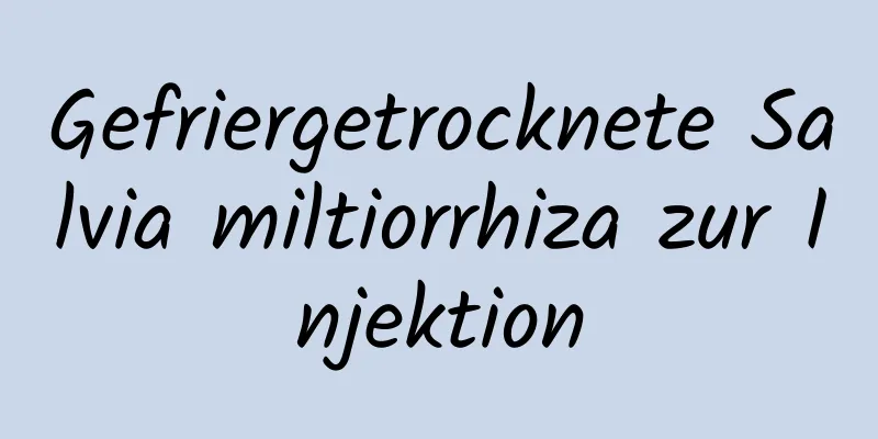 Gefriergetrocknete Salvia miltiorrhiza zur Injektion