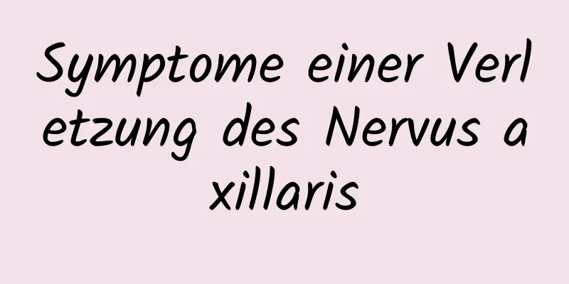 Symptome einer Verletzung des Nervus axillaris