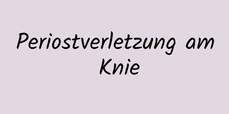 Periostverletzung am Knie