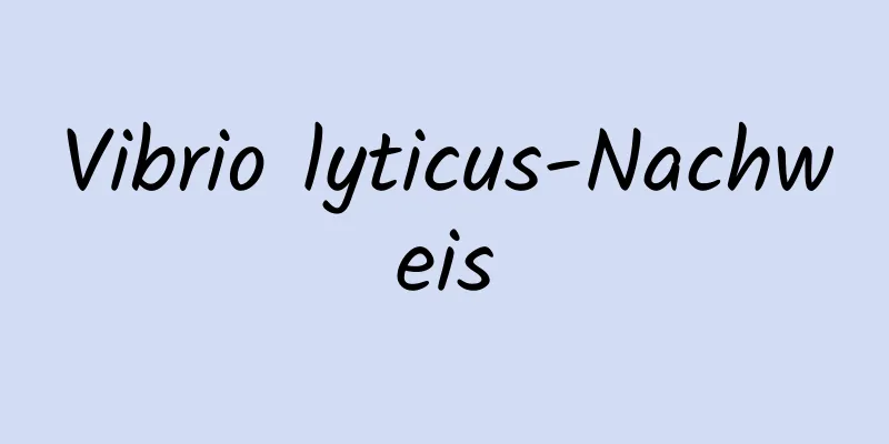 Vibrio lyticus-Nachweis