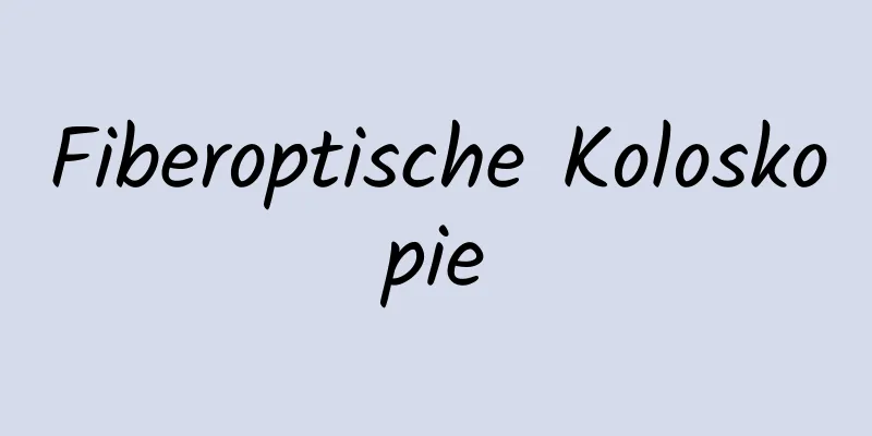 Fiberoptische Koloskopie