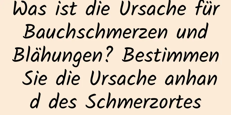 Was ist die Ursache für Bauchschmerzen und Blähungen? Bestimmen Sie die Ursache anhand des Schmerzortes