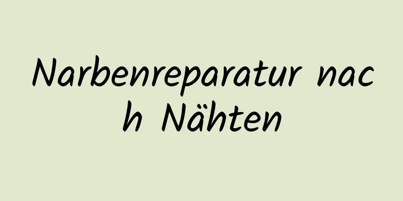 Narbenreparatur nach Nähten