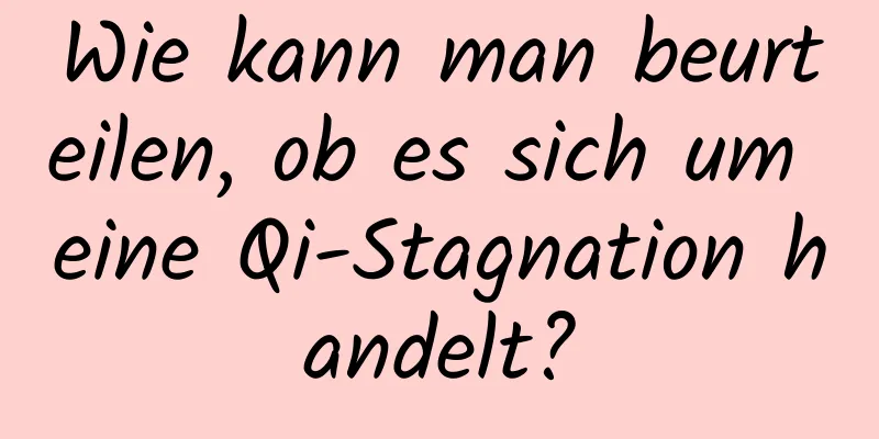 Wie kann man beurteilen, ob es sich um eine Qi-Stagnation handelt?