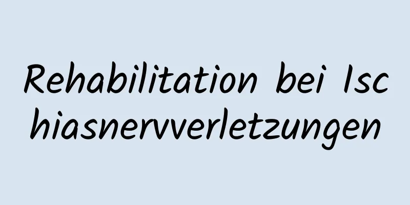 Rehabilitation bei Ischiasnervverletzungen