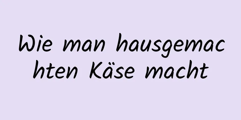 Wie man hausgemachten Käse macht