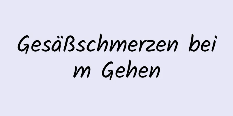 Gesäßschmerzen beim Gehen